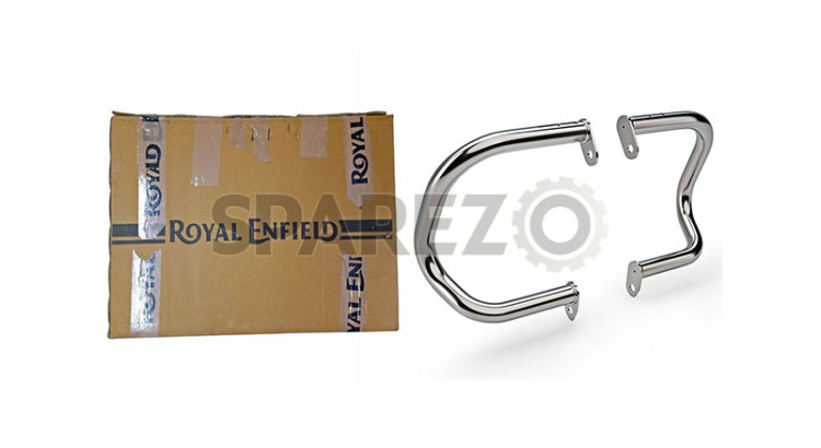 Royal Enfield GT Continental & Interceptor 650 Compact Engine Guard Chrome - SPAREZO